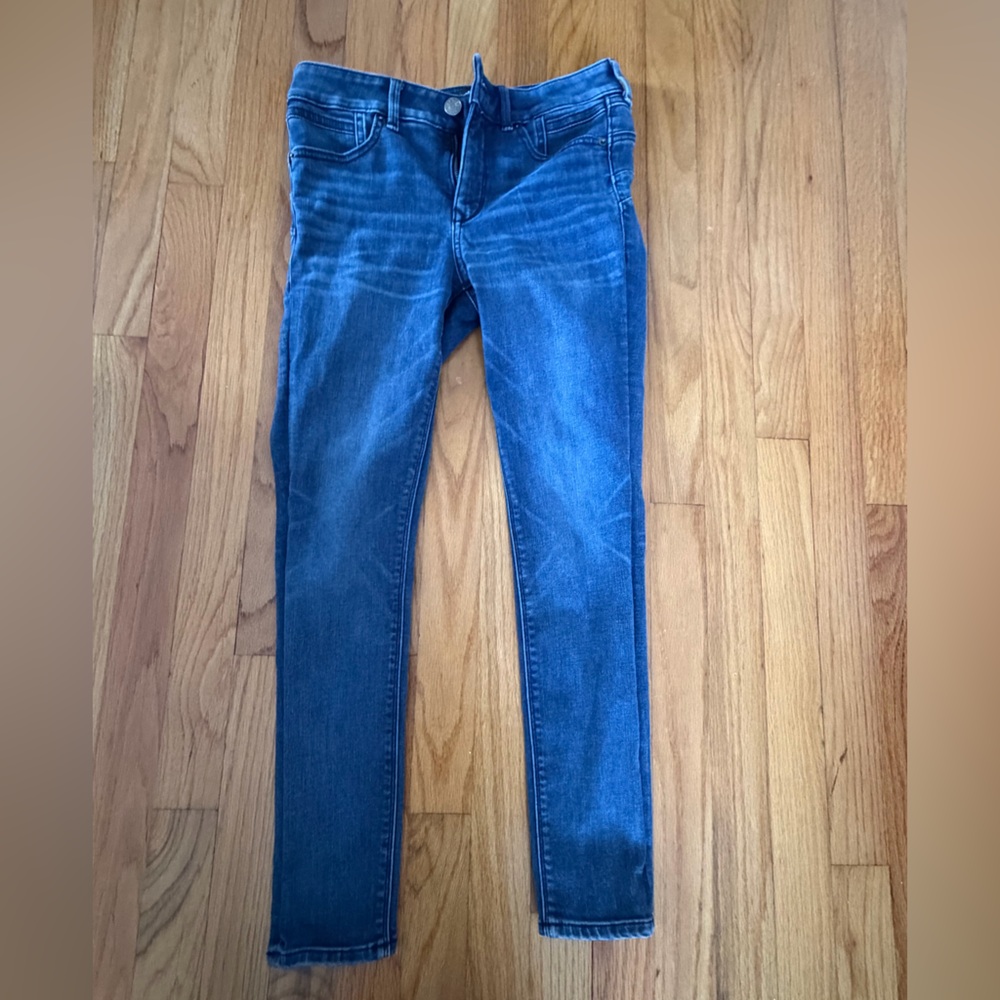 Express Women’s Skinny Jeans in Dark Blue Wash